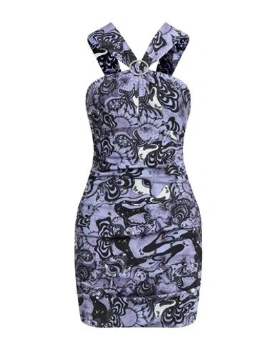 Aniye By Woman Mini Dress Purple Size 6 Polyester, Elastane