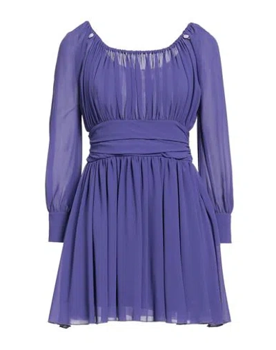 Aniye By Woman Mini Dress Purple Size 8 Polyester