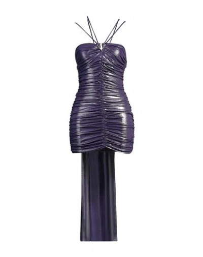 Aniye By Woman Mini Dress Purple Size 6 Polyester, Elastane
