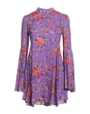 Aniye By Woman Mini Dress Purple Size 8 Viscose In Purple