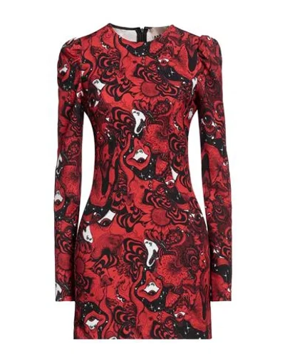 Aniye By Woman Mini Dress Red Size 6 Polyester, Elastane