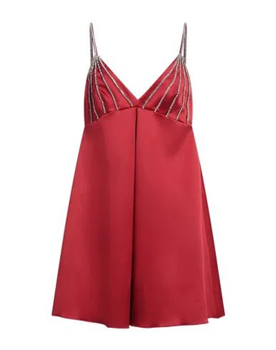 Aniye By Woman Mini Dress Red Size 6 Polyester, Elastane