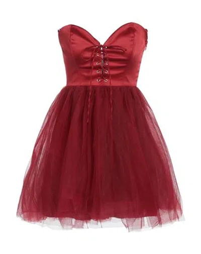 Aniye By Woman Mini Dress Red Size 8 Polyester, Elastane