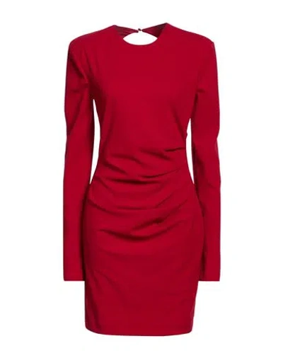 Aniye By Woman Mini Dress Red Size L Polyester, Elastane