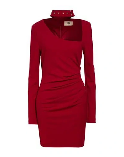 Aniye By Woman Mini Dress Red Size M Polyester, Elastane