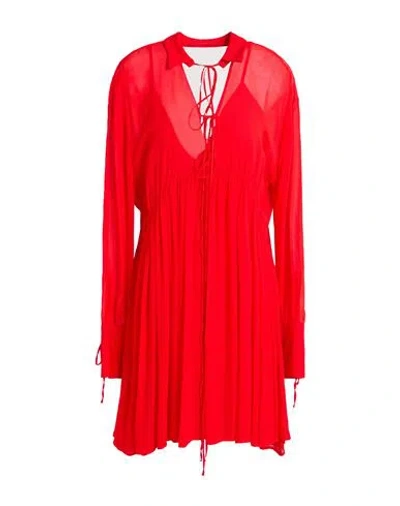 Aniye By Woman Mini Dress Red Size S Viscose