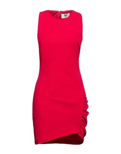 Aniye By Woman Mini Dress Red Size Xs Polyester, Elastane