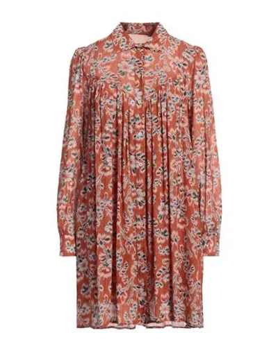 Aniye By Woman Shirt Rust Size 8 Viscose In Red