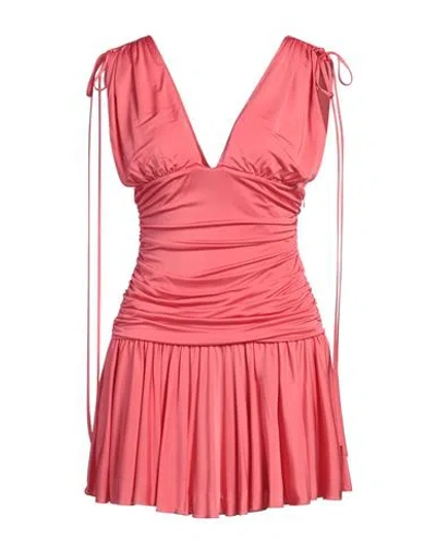 ANIYE BY ANIYE BY WOMAN MINI DRESS SALMON PINK SIZE 10 VISCOSE, POLYESTER