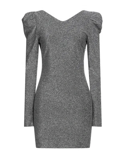 Aniye By Woman Mini Dress Silver Size 6 Viscose, Polyester, Polyamide, Elastane
