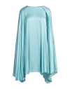 Aniye By Woman Mini Dress Sky Blue Size 6 Viscose In Blue
