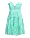 Aniye By Woman Mini Dress Light Green Size 8 Polyamide, Elastane In Blue