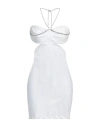 Aniye By Woman Mini Dress White Size 6 Cotton, Elastane In White