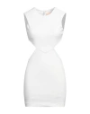 Aniye By Woman Mini Dress White Size 2 Polyester, Elastane