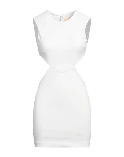 Aniye By Woman Mini Dress White Size 2 Polyester, Elastane In White
