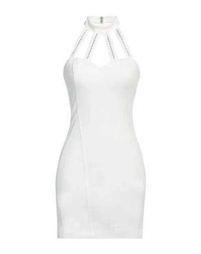 Aniye By Woman Mini Dress White Size 6 Polyester, Elastane In White
