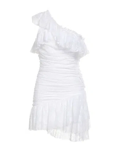 Aniye By Woman Mini Dress White Size 8 Polyamide, Elastane