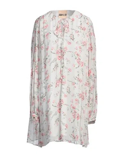 Aniye By Woman Mini Dress White Size 8 Viscose