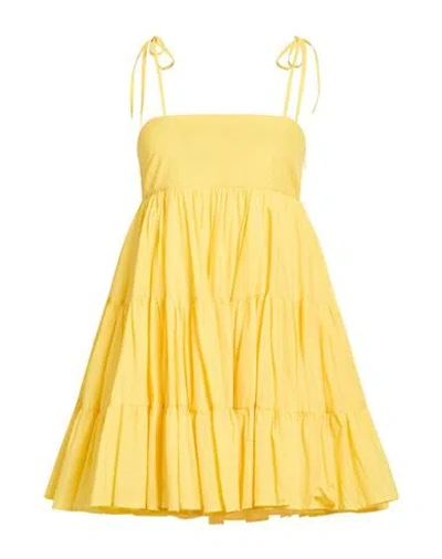 ANIYE BY ANIYE BY WOMAN MINI DRESS YELLOW SIZE 2 COTTON