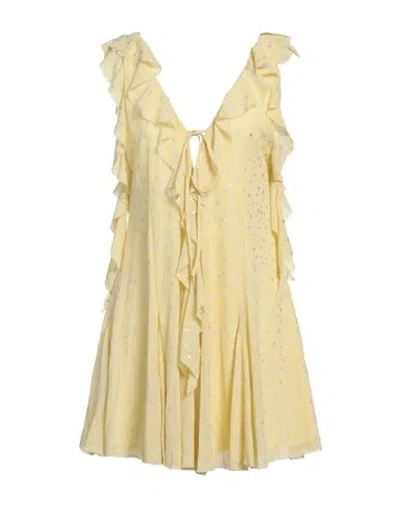 Aniye By Woman Mini Dress Yellow Size 8 Polyester