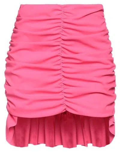 Aniye By Woman Mini Skirt Fuchsia Size 4 Polyester, Elastane In Pink