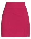 Aniye By Woman Mini Skirt Fuchsia Size 8 Polyester, Elastane In Pink