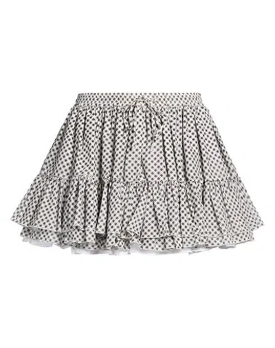 Aniye By Woman Mini Skirt Grey Size Xs Cotton In Gray