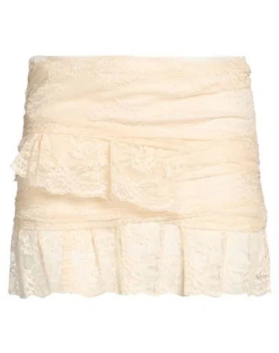 Aniye By Woman Mini Skirt Ivory Size Xs Polyamide In White