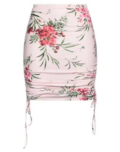 Aniye By Woman Mini Skirt Light Pink Size 6 Polyester, Elastane