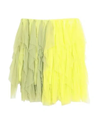 Aniye By Woman Mini Skirt Acid Green Size 6 Polyamide