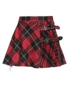 Aniye By Woman Mini Skirt Red Size 6 Polyester, Viscose, Elastane