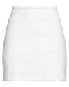 Aniye By Woman Mini Skirt White Size 8 Polyester, Elastane