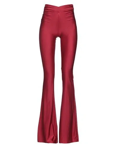 Aniye By Woman Pants Burgundy Size 2 Polyester, Elastane In Red