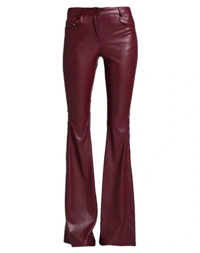 Aniye By Woman Pants Burgundy Size 8 Polyester In Red