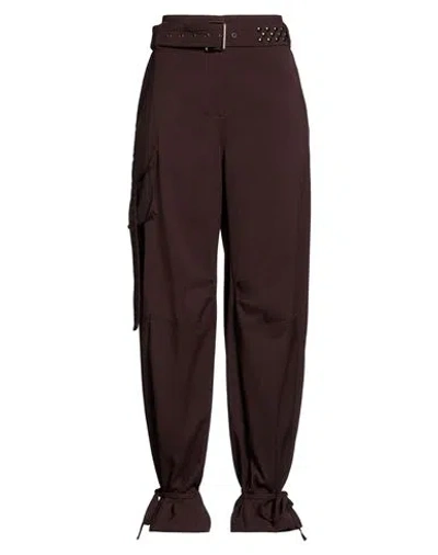 Aniye By Woman Pants Chocolate Brown Size S Polyester, Viscose, Elastane