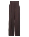 Aniye By Woman Pants Chocolate Brown Size Xxs Polyester, Viscose, Elastane In Brown