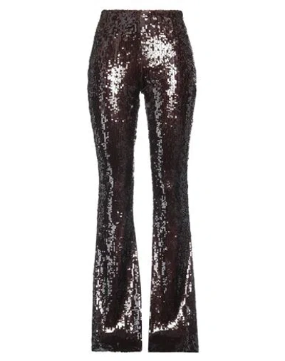 Aniye By Woman Pants Chocolate Brown Size 10 Polyester, Elastane