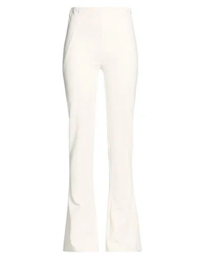 Aniye By Woman Pants Cream Size M Polyester, Elastane In White