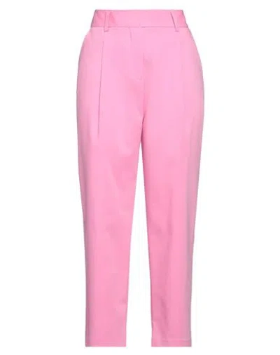 Aniye By Woman Pants Pink Size M Cotton, Polyester, Elastane
