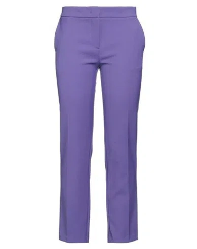 Aniye By Woman Pants Purple Size 6 Polyester, Elastane