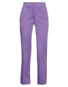 Aniye By Woman Pants Purple Size 8 Cotton, Elastane