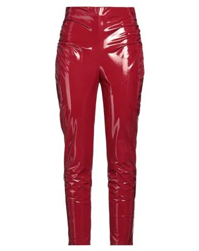 Aniye By Woman Pants Red Size 8 Polyester, Elastane, Polyurethane Coated In Red