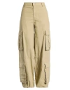 Aniye By Woman Pants Sage Green Size 26 Cotton In Gold