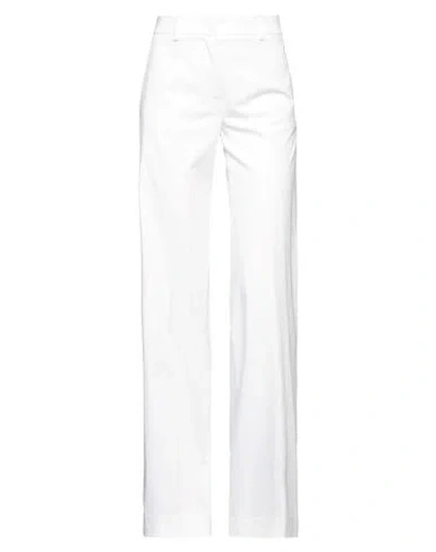 Aniye By Woman Pants White Size 10 Cotton, Elastane