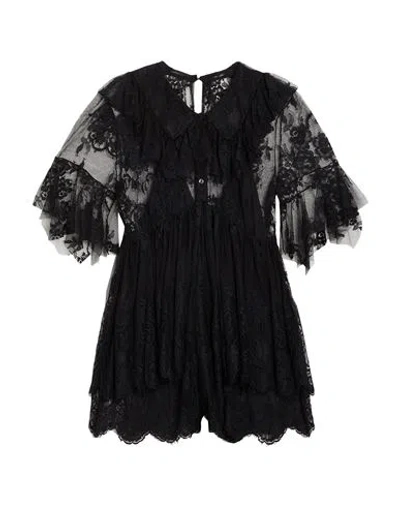 Aniye By Woman Playsuit Black Size 8 Cotton, Polyamide