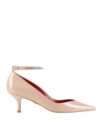Aniye By Woman Pumps Blush Size 7 Leather In Pink