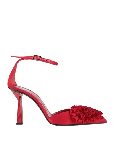 Aniye By Woman Pumps Red Size 10 Textile Fibers