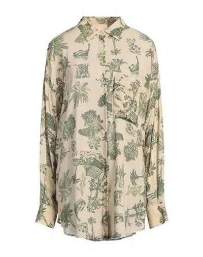 Aniye By Woman Shirt Beige Size 8 Viscose