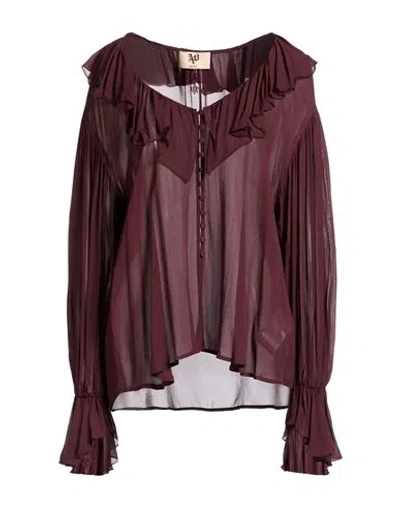 Aniye By Woman Shirt Garnet Size M Viscose In Brown