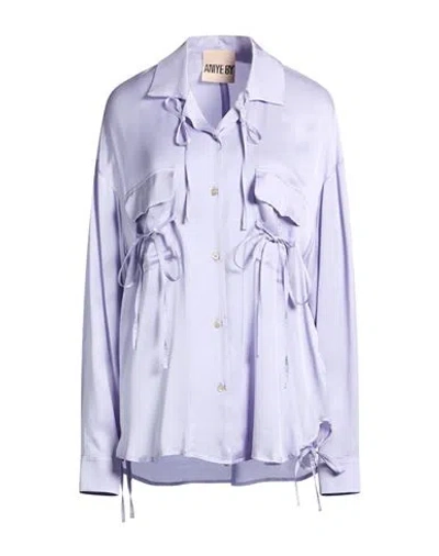 Aniye By Woman Shirt Lilac Size 4 Viscose In Purple